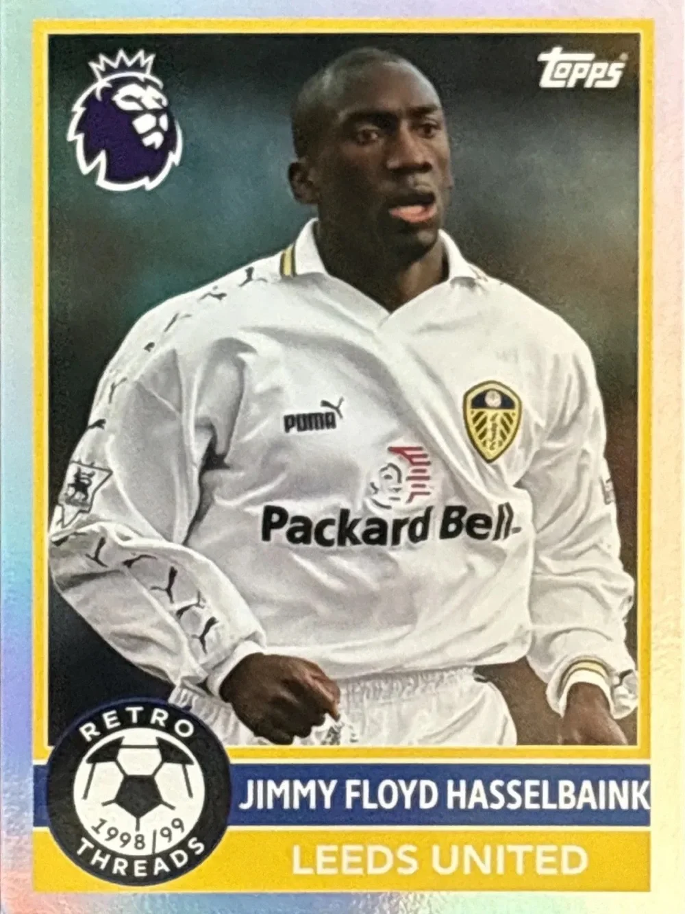 Topps Leeds United Jimmy Floyd Hasselbaink Soccer Card